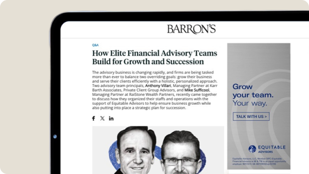 Financial Advisory Teams Article Displayed on Tablet Screen