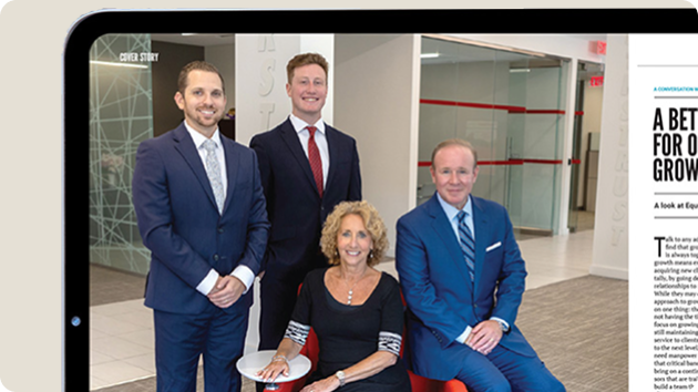 Business professionals group portrait in modern office